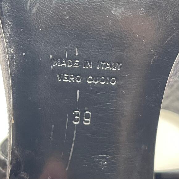 MUI MUI Black Platform Sandals - Patent Leather and Suede - Size 39 - Picture 9 of 10